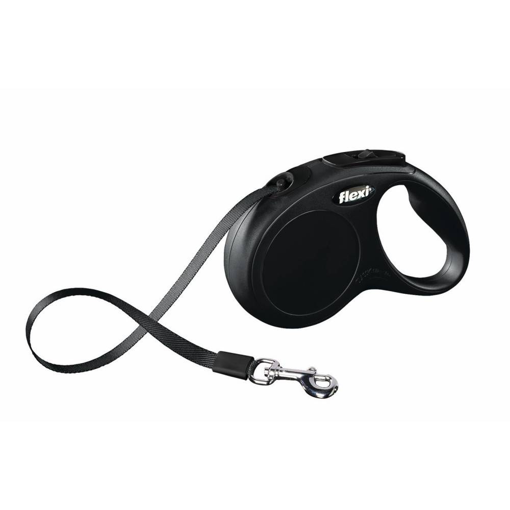 Flexi - Laisse sangle 5 mètres S noir laisse pour chien Max 15 KG - Image 1