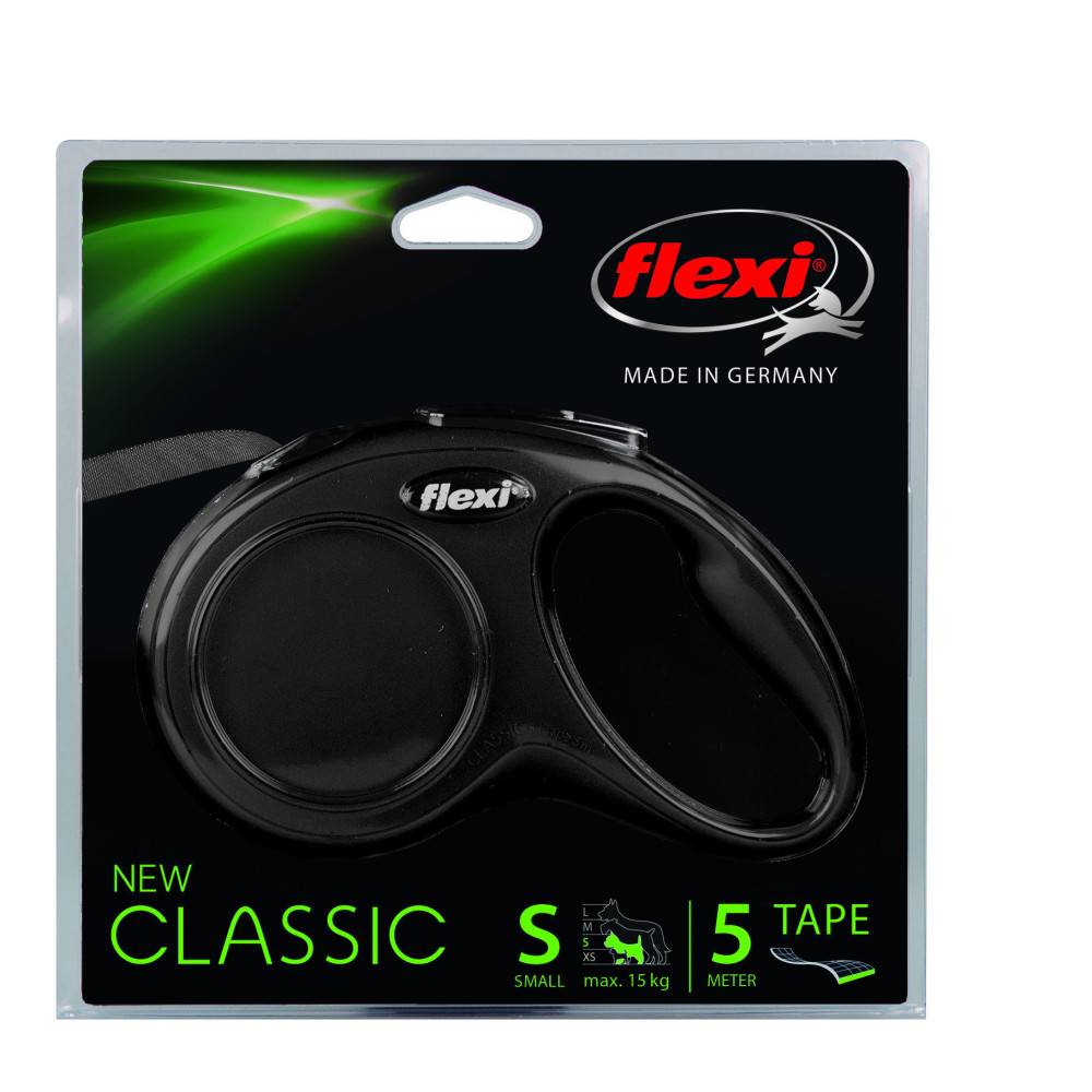 Flexi - Laisse sangle 5 mètres S noir laisse pour chien Max 15 KG - Image 2