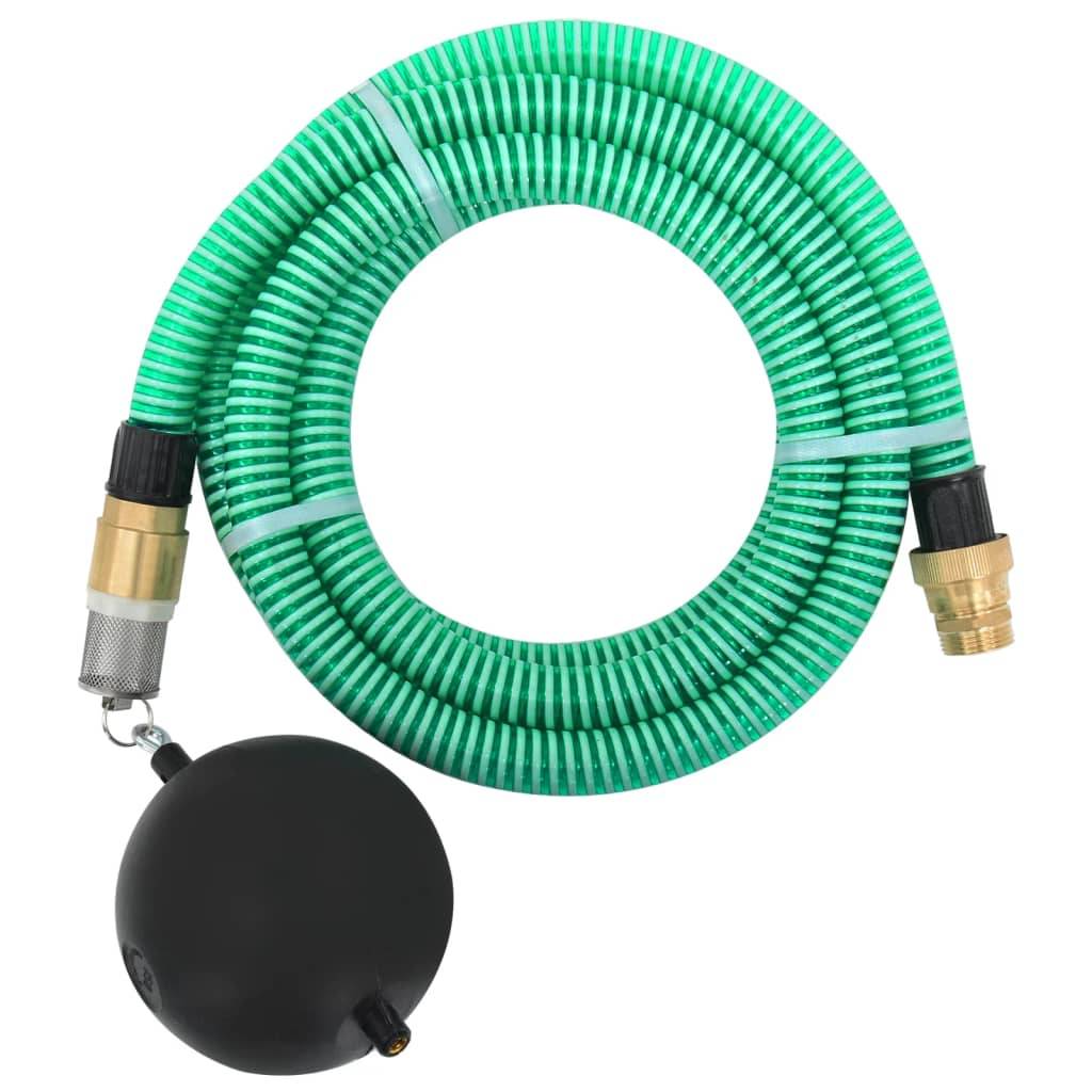 Vidaxl - Tuyau d'aspiration avec raccords en laiton vert 1,1" 5 m PVC vidaXL 151043 - Image 1