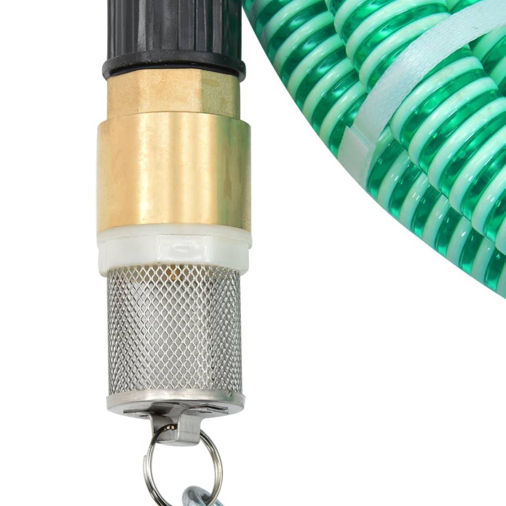 Vidaxl - Tuyau d'aspiration avec raccords en laiton vert 1,1" 5 m PVC vidaXL 151043 - Image 2