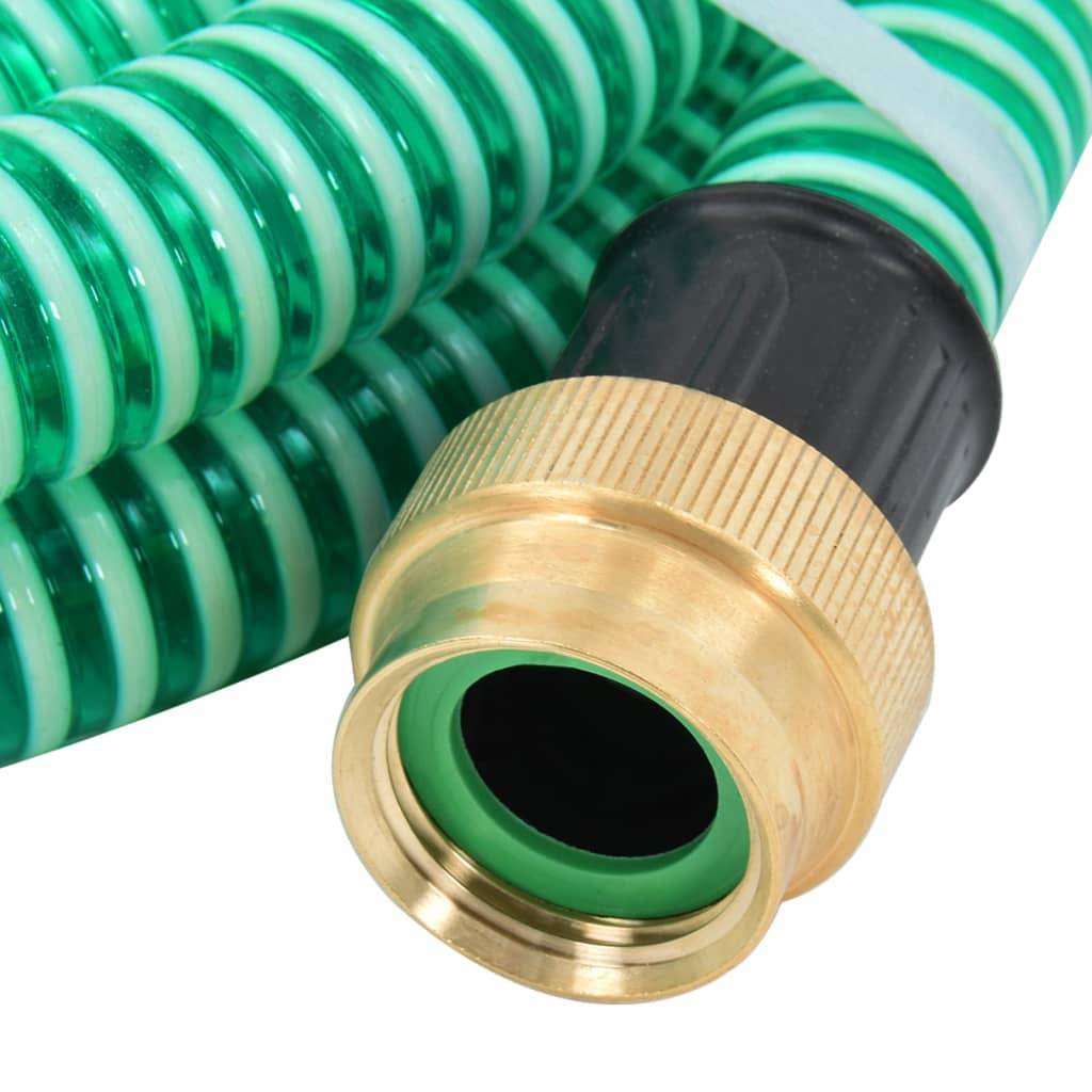Vidaxl - Tuyau d'aspiration avec raccords en laiton vert 1,1" 5 m PVC vidaXL 151043 - Image 5