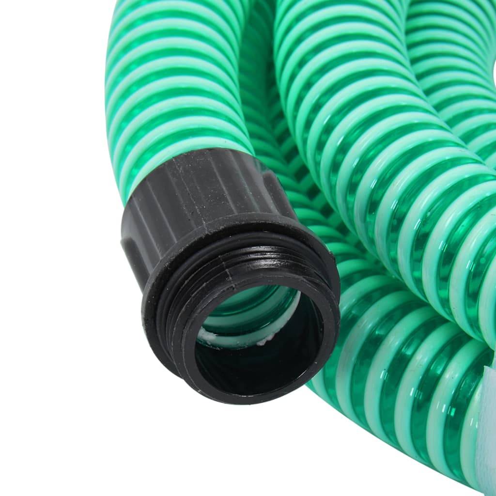 Vidaxl - Tuyau d'aspiration avec raccords en laiton vert 1,1" 5 m PVC vidaXL 151043 - Image 4