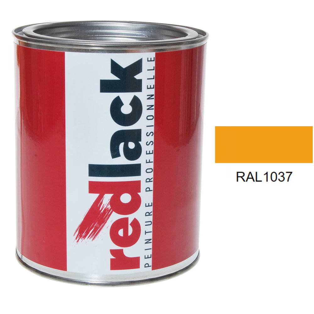 Peinture Jaune soleil RAL 1037 Brillant multisupport 1L Redlack - Image 1