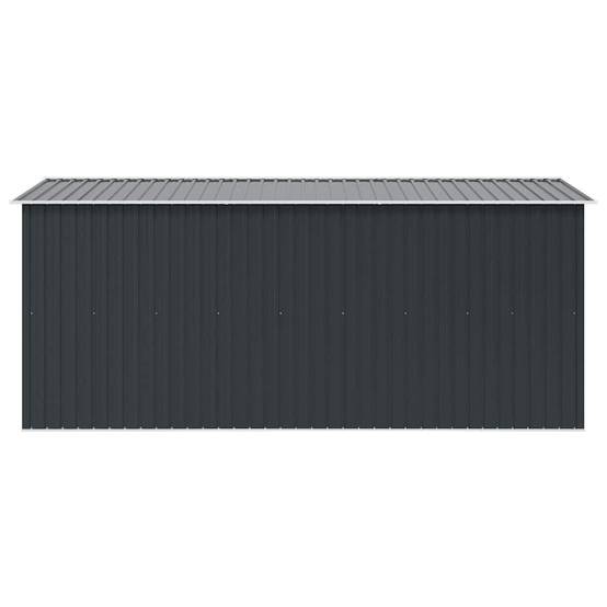 Vidaxl - Abri de jardin 257x392x181 cm Métal Anthracite 10.1m² vidaXL 143346 - Image 8