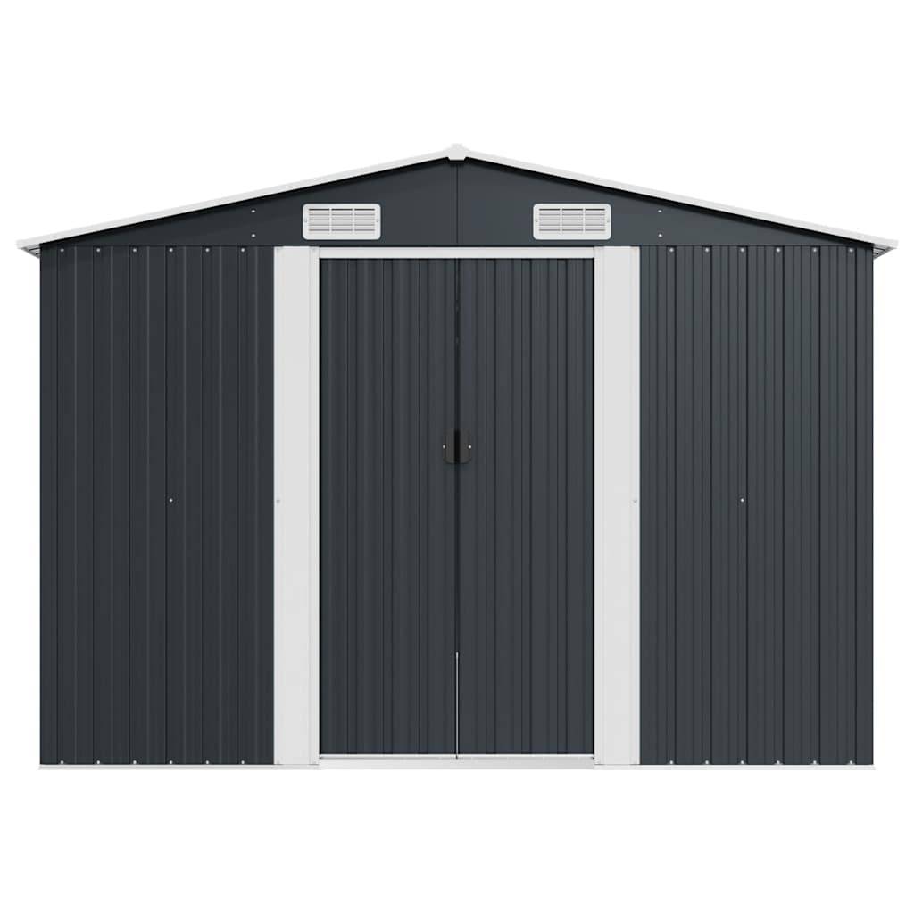 Vidaxl - Abri de jardin 257x392x181 cm Métal Anthracite vidaXL 143346 - Image 6