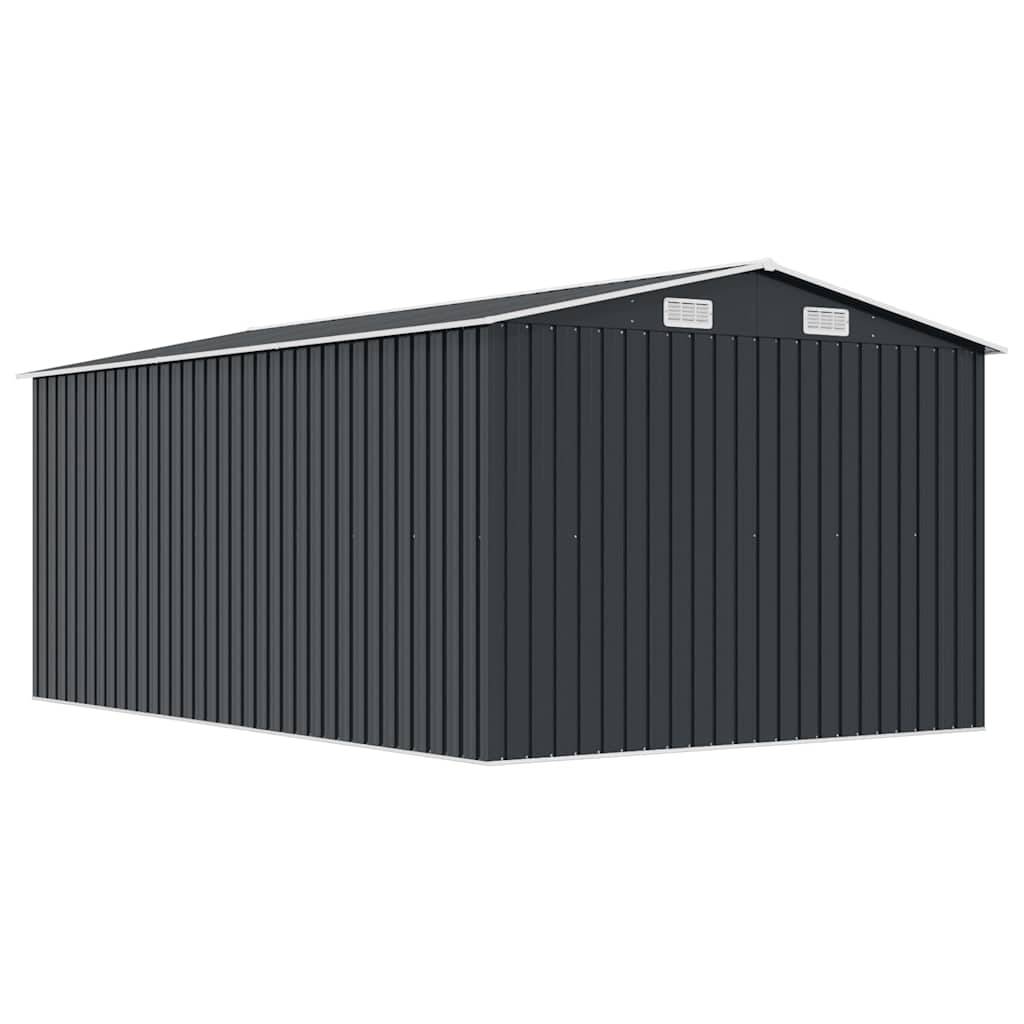Vidaxl - Abri de jardin 257x392x181 cm Métal Anthracite vidaXL 143346 - Image 8