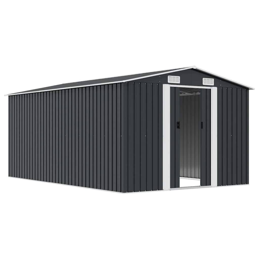 Vidaxl - Abri de jardin 257x392x181 cm Métal Anthracite vidaXL 143346 - Image 5