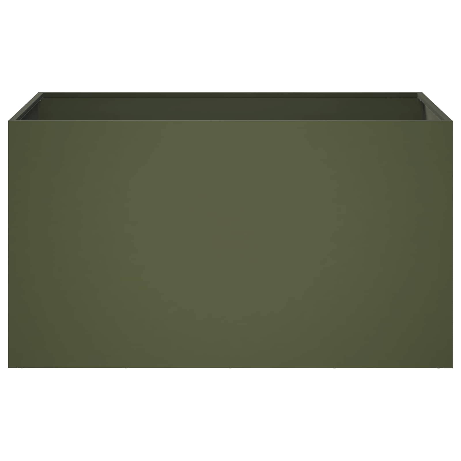 Vidaxl - Cache-pot de jardin 2 pc Vert olive 100 x 50 x 50 cm vidaXL 8005281 - Image 5