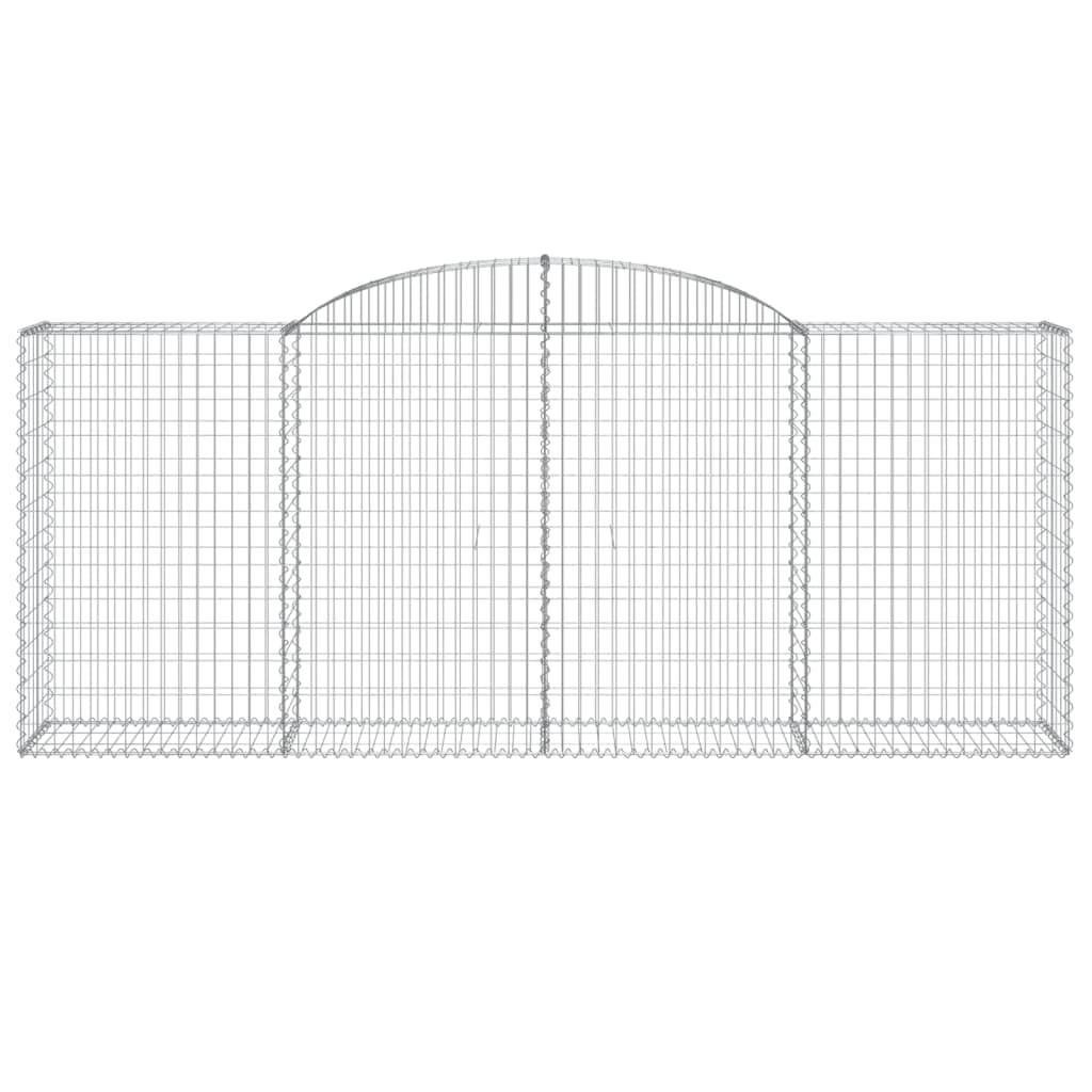 Vidaxl - Paniers à gabions arqués 15 pcs 300x50x120/140 cm fer galvanisé vidaXL 3146731 - Image 5