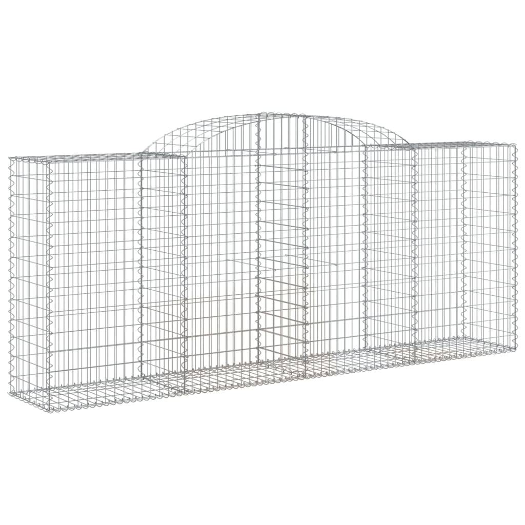 Vidaxl - Paniers à gabions arqués 15 pcs 300x50x120/140 cm fer galvanisé vidaXL 3146731 - Image 4