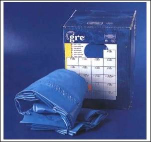 Gre Pools - Liner 0,40 bleu uni piscine en huit 5,00m x 3,10m x1,20m Gre Pools - Image 1
