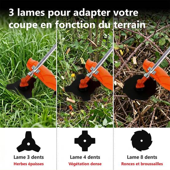 Gt Garden - Débroussailleuse thermique, 52 cm3, 3 CV - GT GARDEN - Image 7