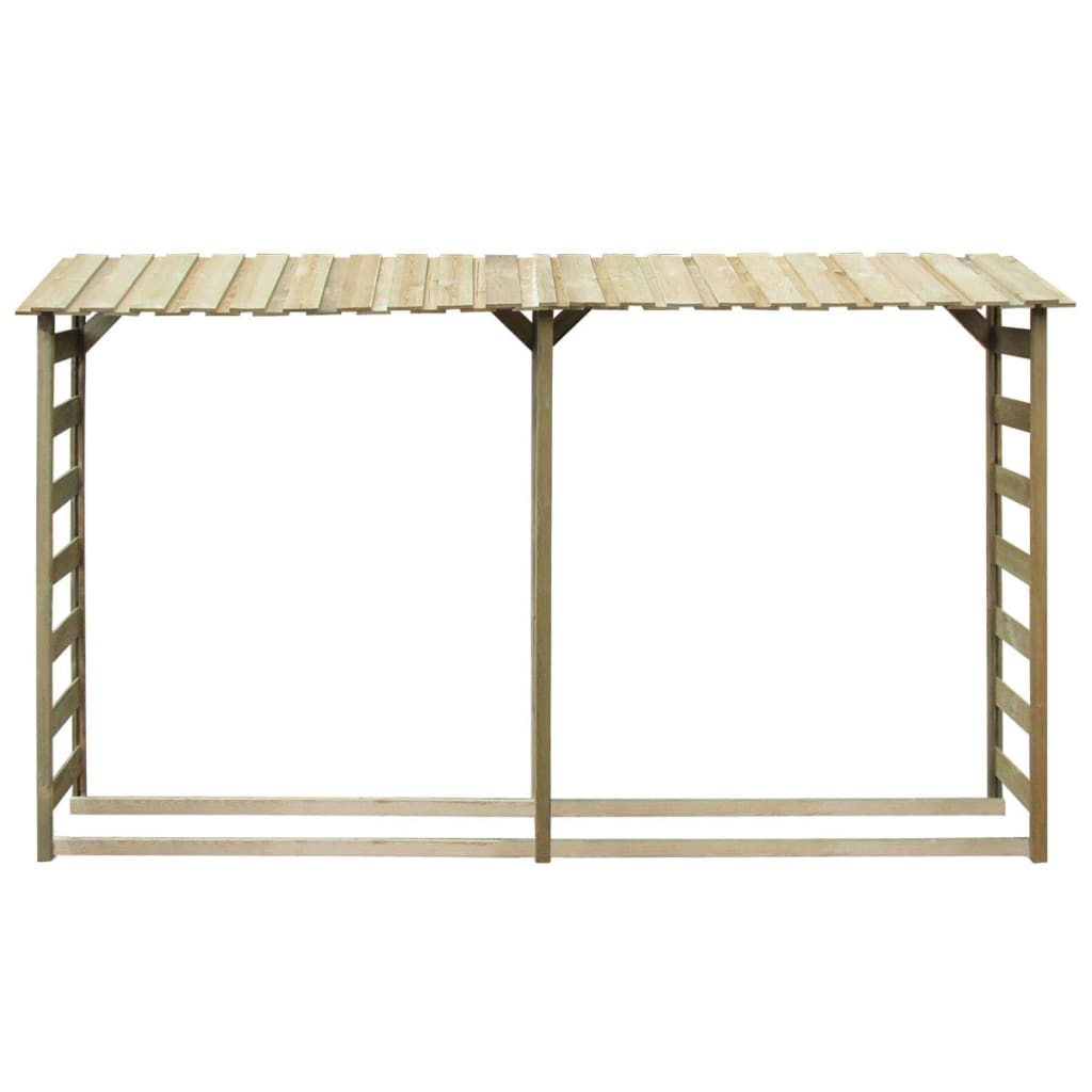 Vidaxl - Double abri de stockage du bois 300 x 44 x 176 cm Pin imprégné - vidaXL - Image 1