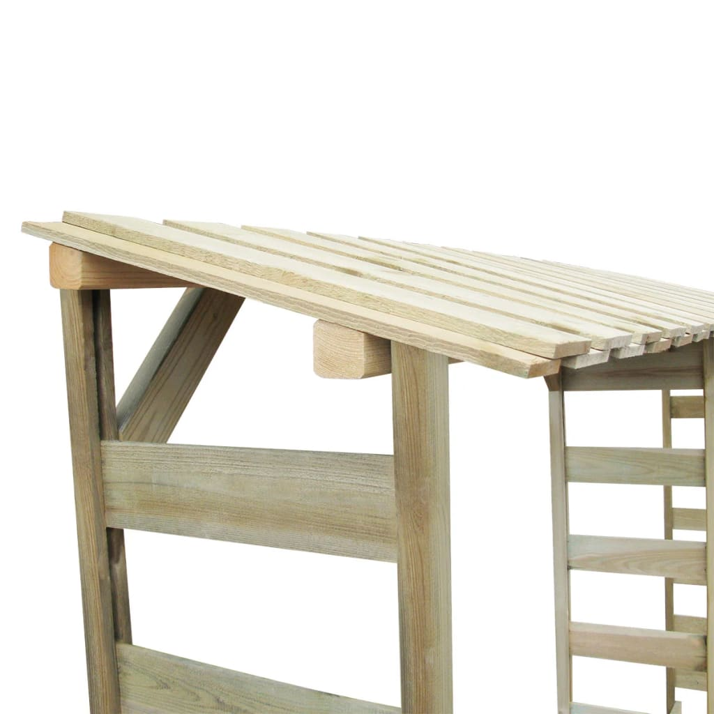 Vidaxl - Double abri de stockage du bois 300 x 44 x 176 cm Pin imprégné - vidaXL - Image 3