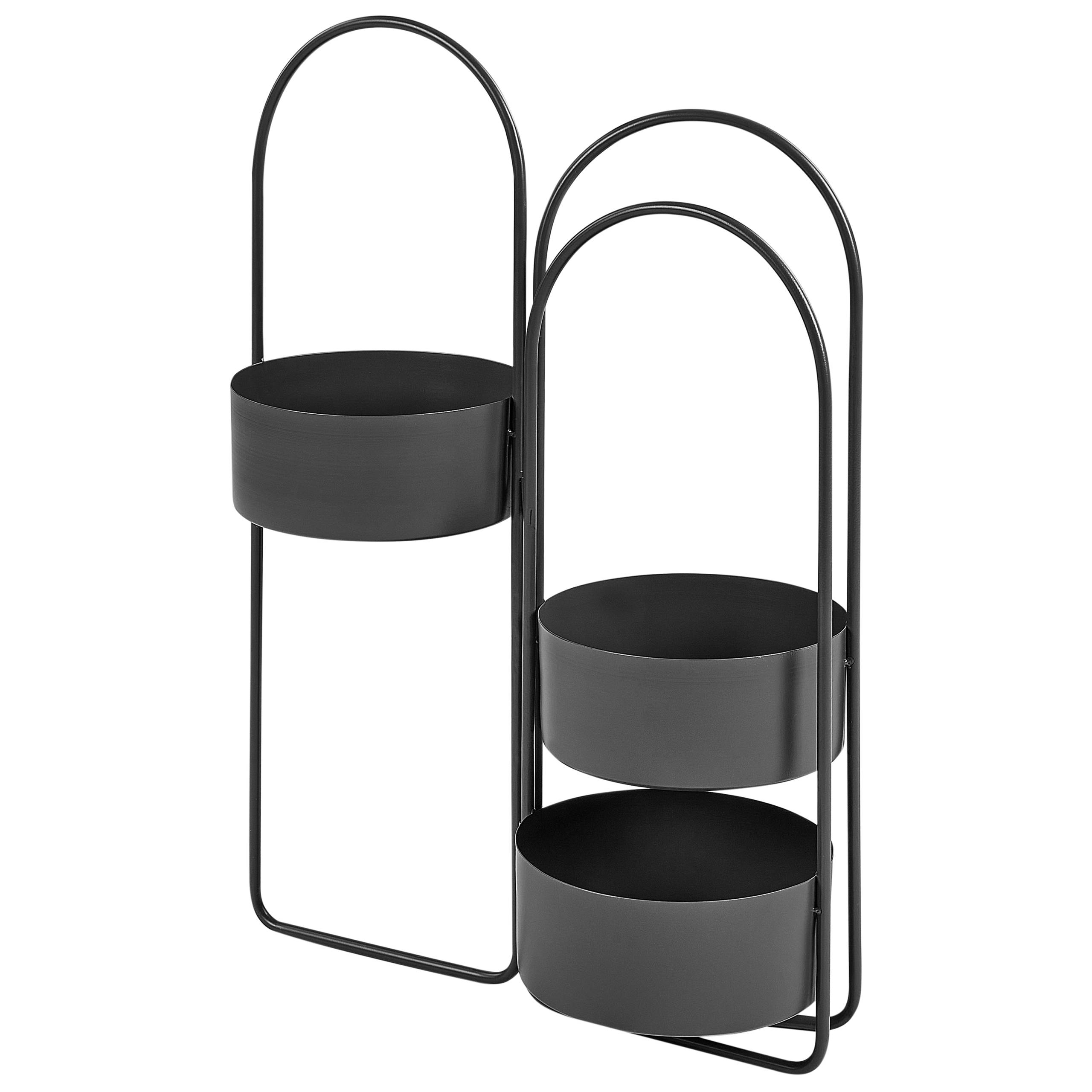 Cache-pot d'intérieur Métal Noir COLUTENA - Beliani - Image 3