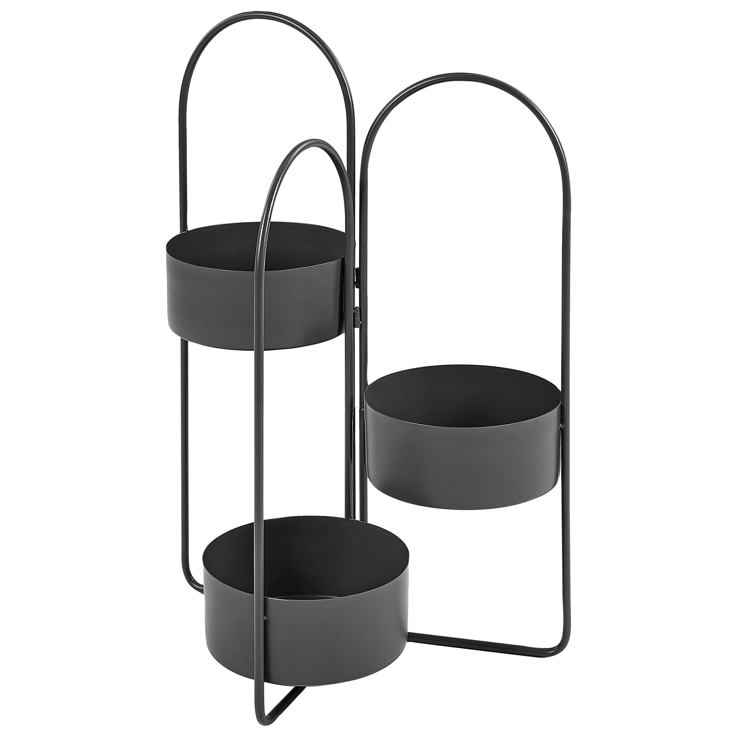 Beliani - Cache-pot d'intérieur Métal Noir COLUTENA - Beliani - Image 2