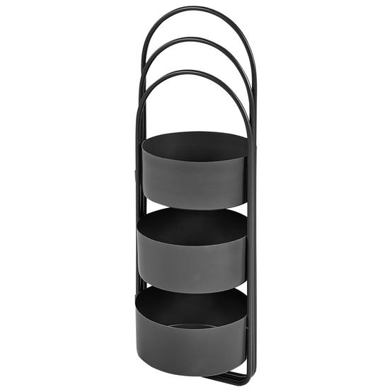 Cache-pot d'intérieur Métal Noir COLUTENA - Beliani - Image 4