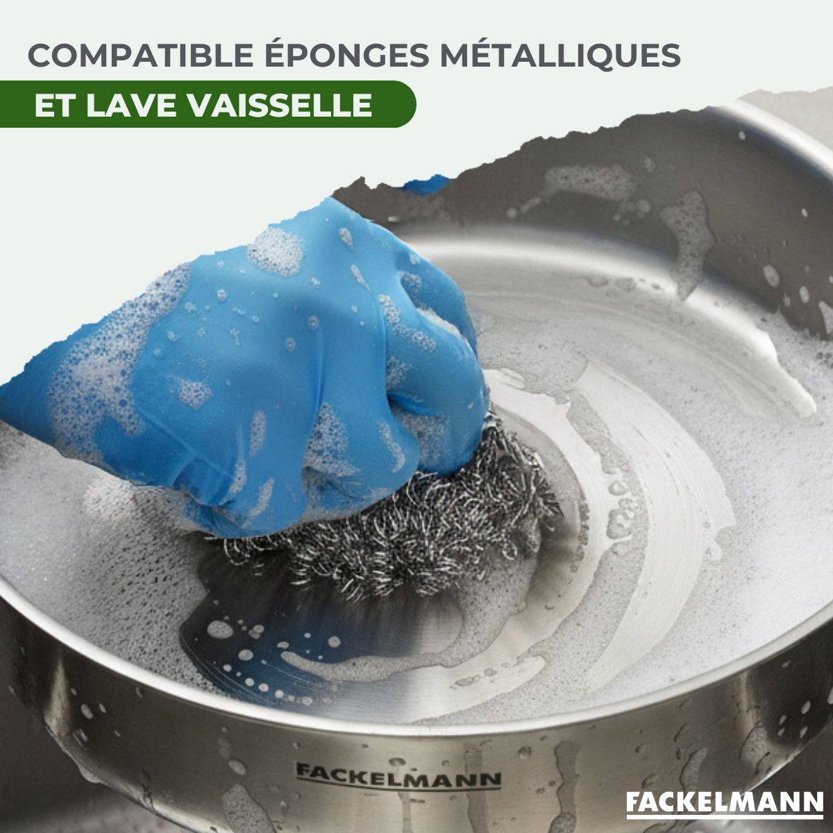 Batterie de cuisine avec 3 poêles 20/24/26 cm et 2 casseroles 14/18 cm sans PFAS Fackelmann Vita3 - Image 6