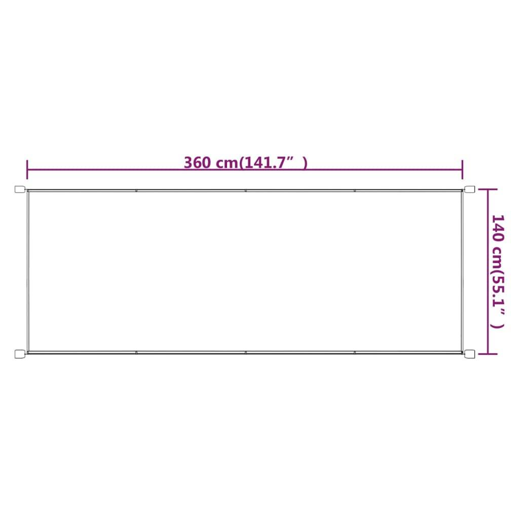 Helloshop26 - Auvent vertical 140x360 cm tissu oxford bleu - Image 5