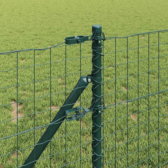 Poteau de clôture Acier galvanisé Vert 3,2 x 3,2 x 100 cm, Poids :48.6kg - PANGIVO - Image 3