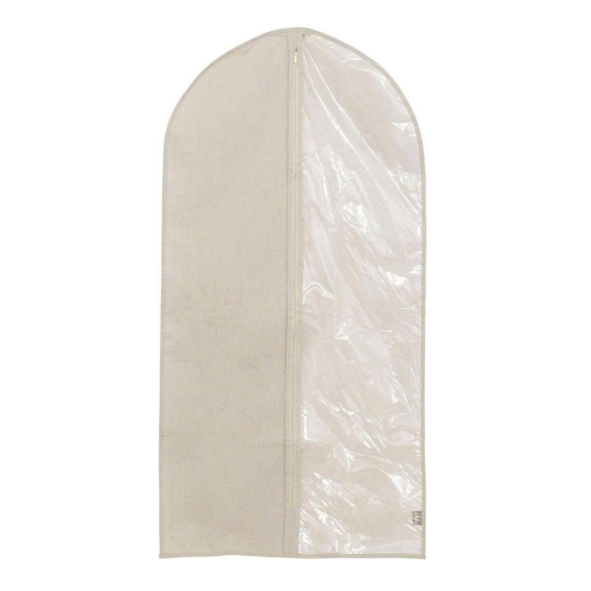 Housse à Vêtements à Suspendre "Dressy" 115cm Beige - Image 1