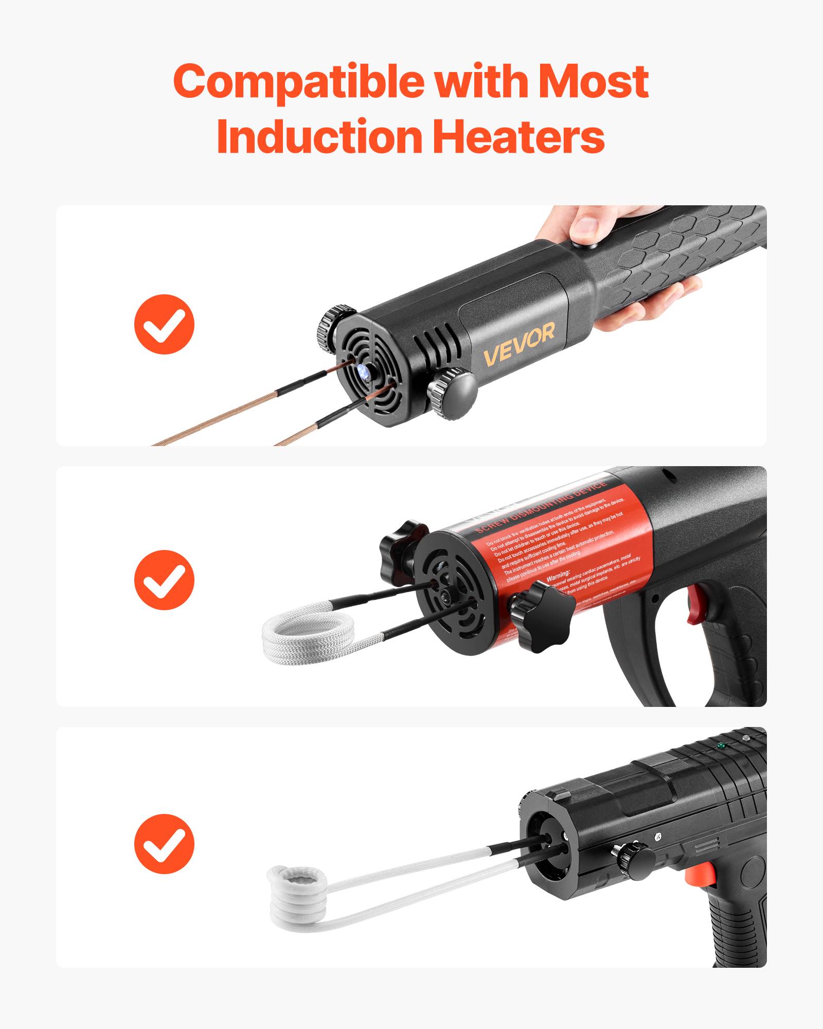 Vevor - VEVOR Kit de Bobines de Chauffage par Induction Magnétique 10PCs Entretien - Image 3