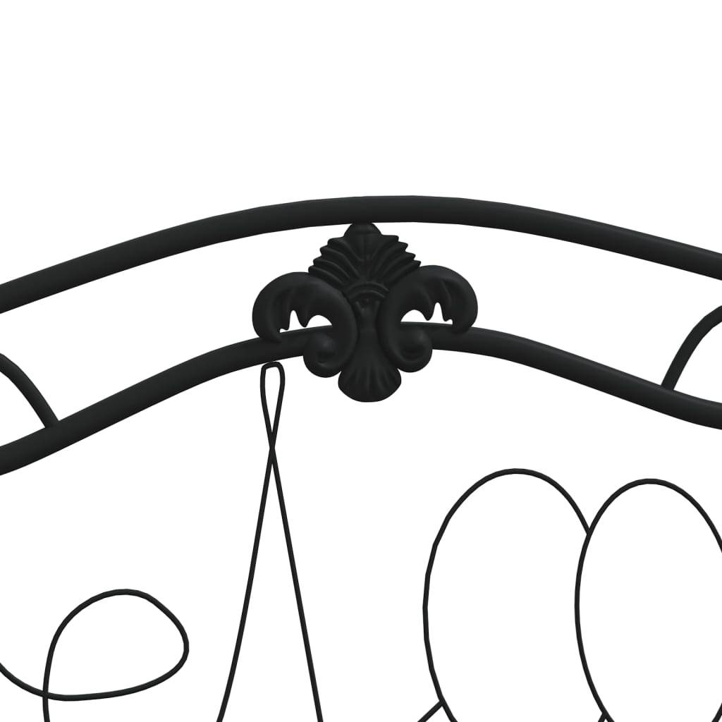 Helloshop26 - Banc de jardin meuble de patio d'extérieur terrasse 2 places 104 x 52 x 78 cm noir acier - Image 5