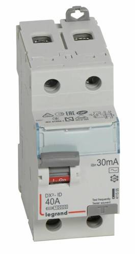 Legrand - Interrupteur différentiel DX³-ID 2P 230V 40A type AC 30mA - LEGRAND - 411505