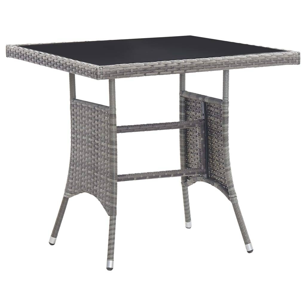 Vidaxl - Ensemble à manger de jardin 3pcs Résine tressée Anthracite gris vidaXL 3059441 - Image 8