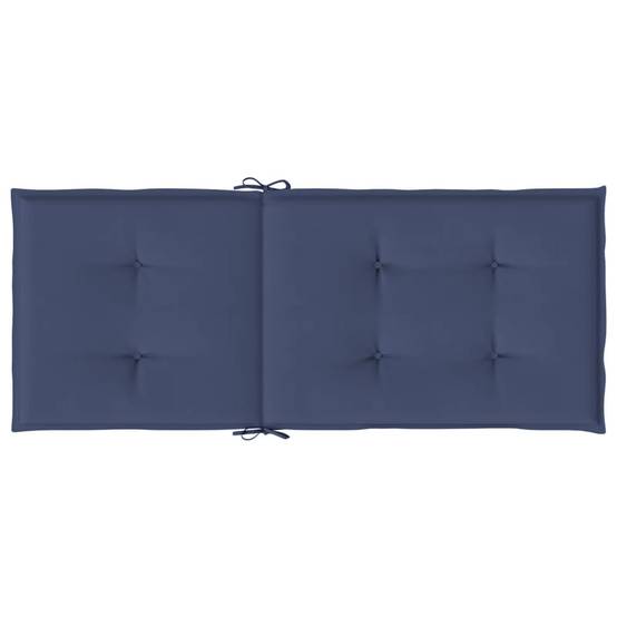 PANGIVO - Coussins de chaise à dossier haut polyester bleu marine 120 x 50 x 3 cm - PANGIVO - Image 7