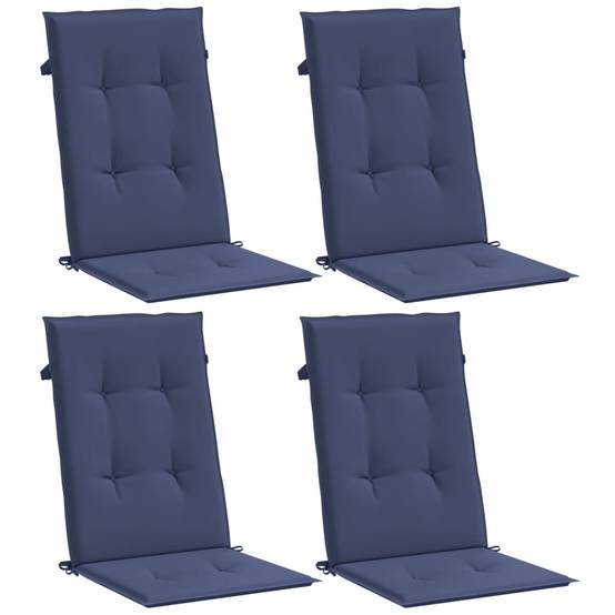 PANGIVO - Coussins de chaise à dossier haut polyester bleu marine 120 x 50 x 3 cm - PANGIVO - Image 3