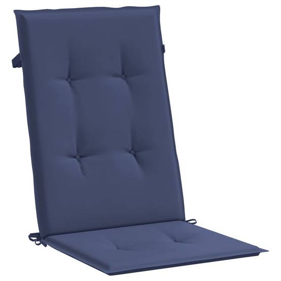 PANGIVO - Coussins de chaise à dossier haut polyester bleu marine 120 x 50 x 3 cm - PANGIVO - Image 4