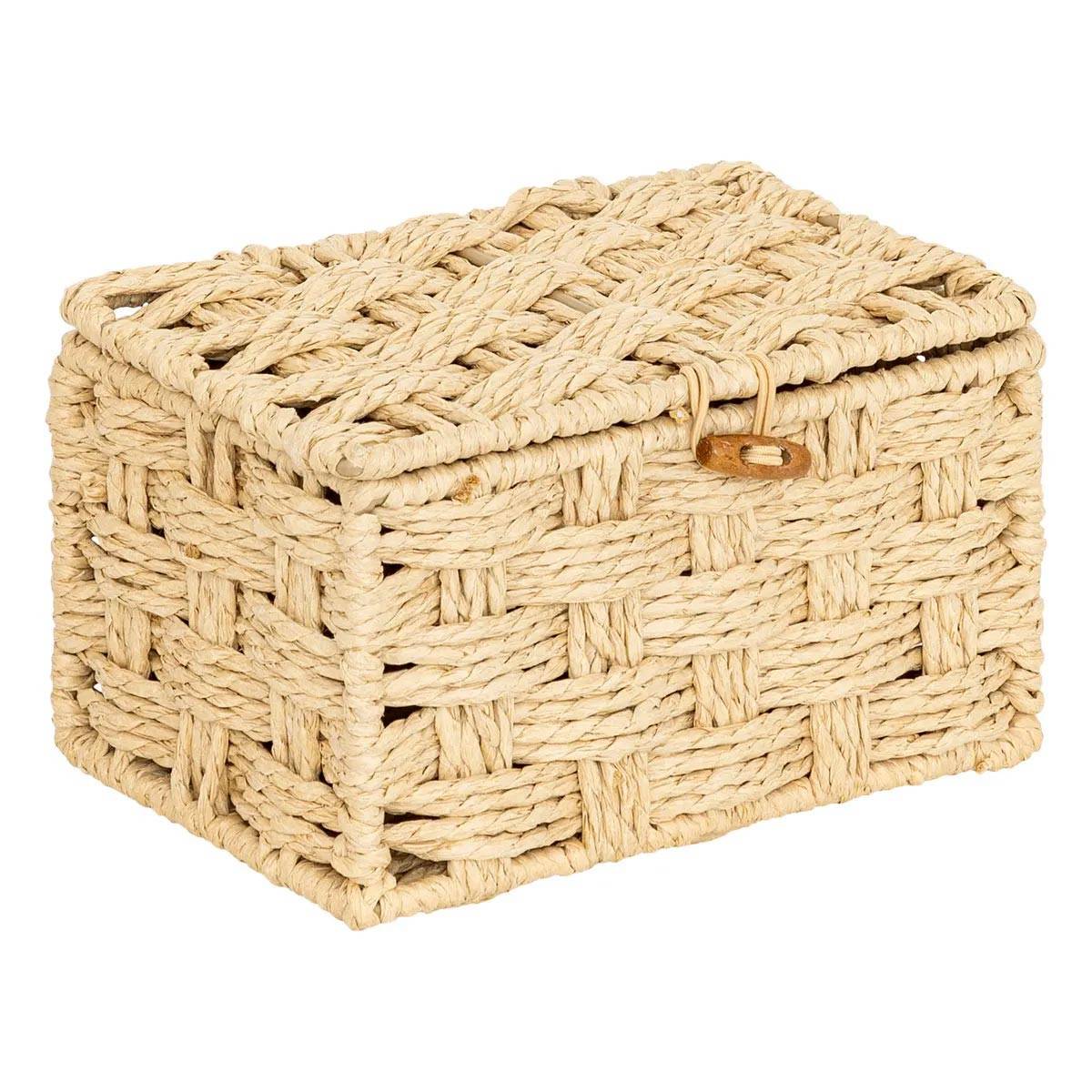 Lot de 3 Boîtes Déco "Elio" 27cm Naturel - Image 4