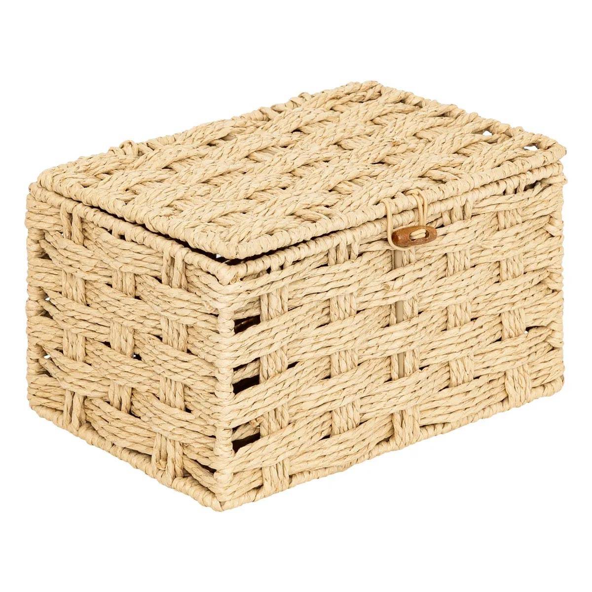 Lot de 3 Boîtes Déco "Elio" 27cm Naturel - Image 2