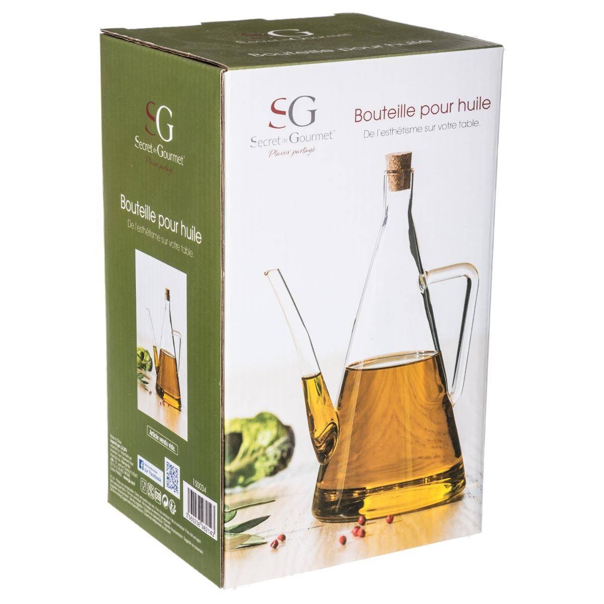 Bouteille Vide Huile d'Olive "Triangle" 51cl - Image 2