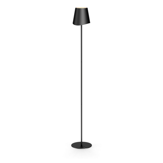Xanlite - Lampadaire métal, 500 lumens, CCT & Dimmable, Rechargeable, 130cm, Noir - LAM130ND - Image 1