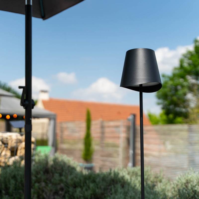 Xanlite - Lampadaire métal, 500 lumens, CCT & Dimmable, Rechargeable, 130cm, Noir - LAM130ND - Image 2