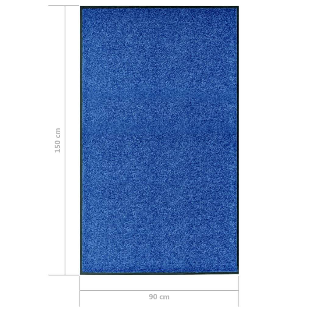 Tapis d'Entrée Professionnel Bleu Polyamide Lavable et Absorbant pour Magasin 90x150 cm – ComfortXL Outdoor Living - Image 6