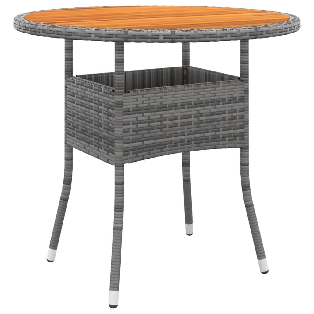Vidaxl - Ensemble à manger de jardin 3 pcs Résine tressée Gris vidaXL 3058483 - Image 6