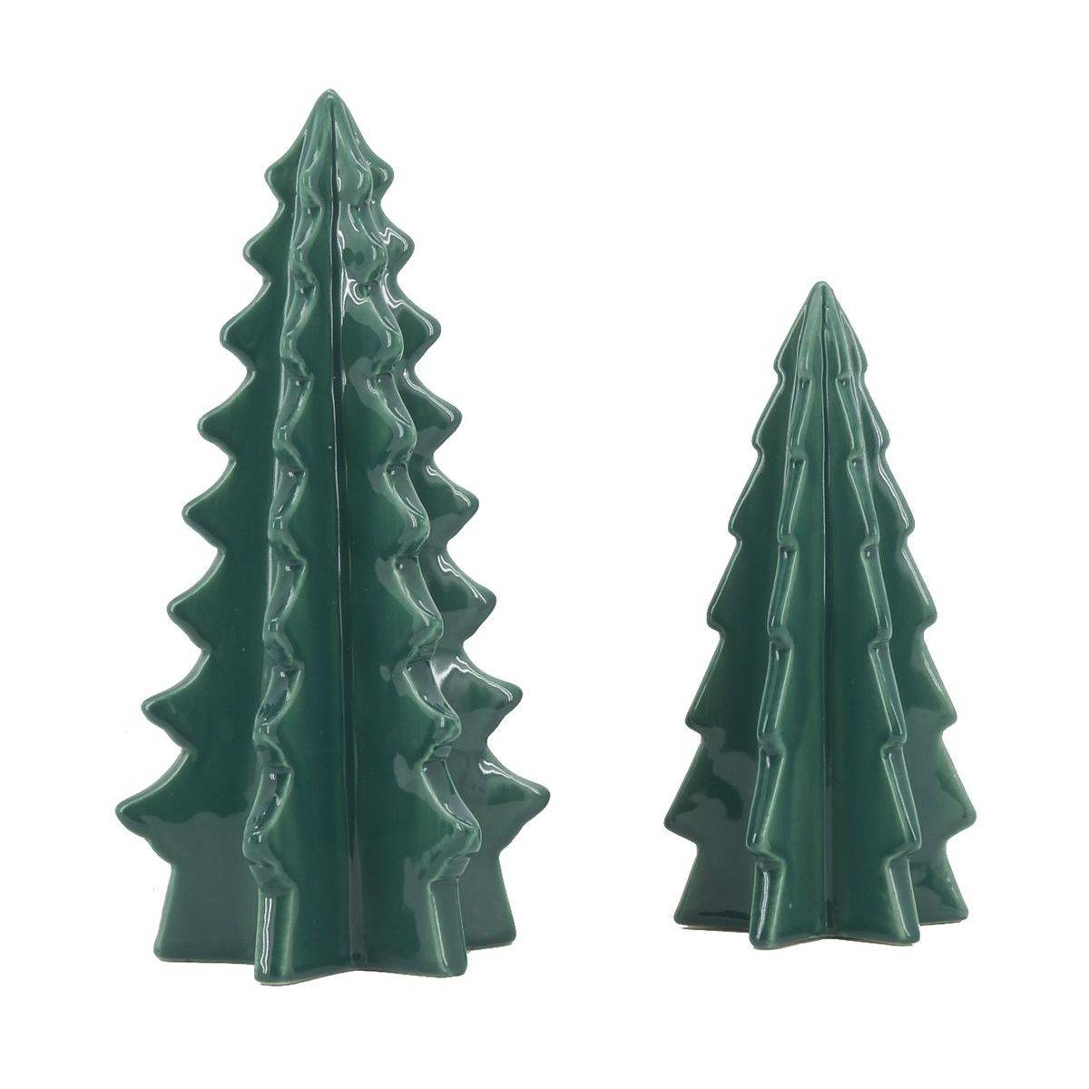 Aubry Gaspard - Duo de sapins en céramique - Image 1