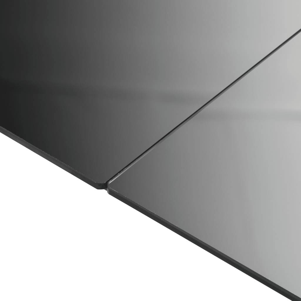 Vidaxl - Table de jardin Noir 150x90x74 cm Aluminium et verre vidaXL 42788 - Image 4