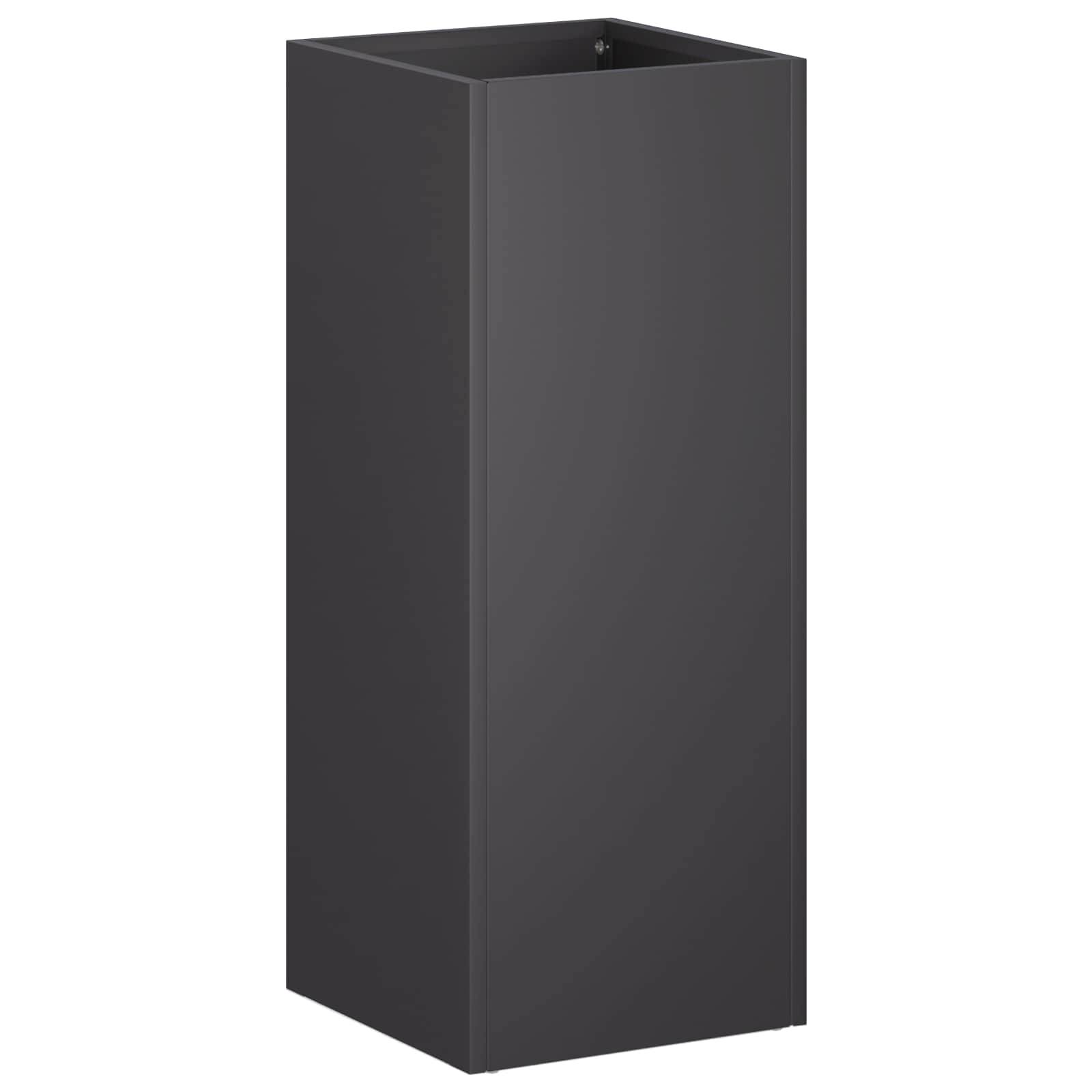 Vidaxl - Cache-pot de jardin Noir 20 x 20 x 50 cm Acier laminé à froid vidaXL 8005302 - Image 2