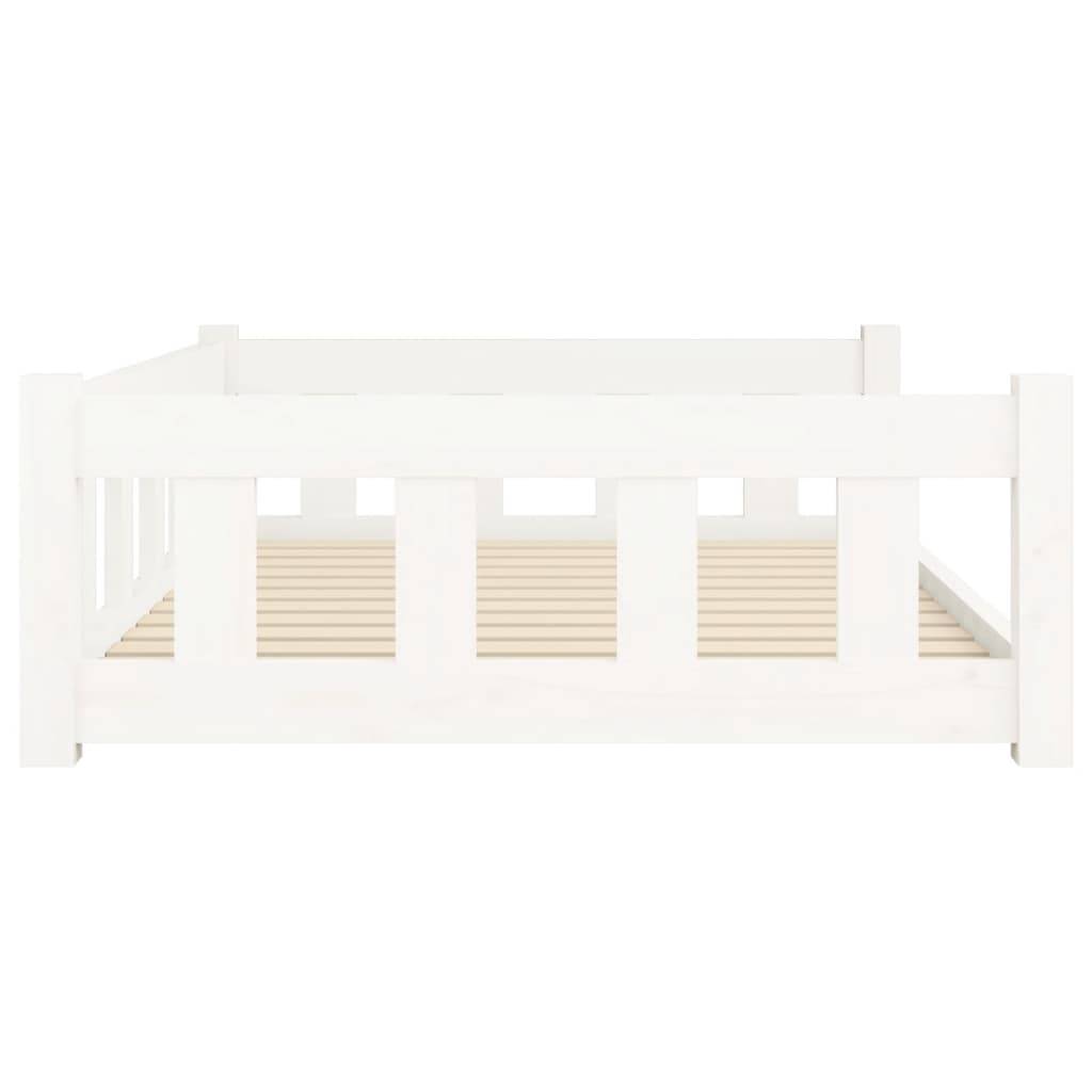 Vidaxl - Lit pour chien blanc 105,5x75,5x28 cm bois de pin solide vidaXL 820203 - Image 6