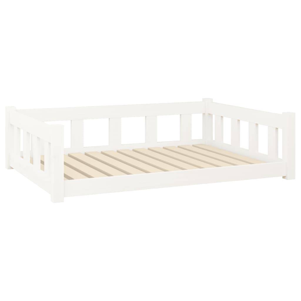 Vidaxl - Lit pour chien blanc 105,5x75,5x28 cm bois de pin solide vidaXL 820203 - Image 2