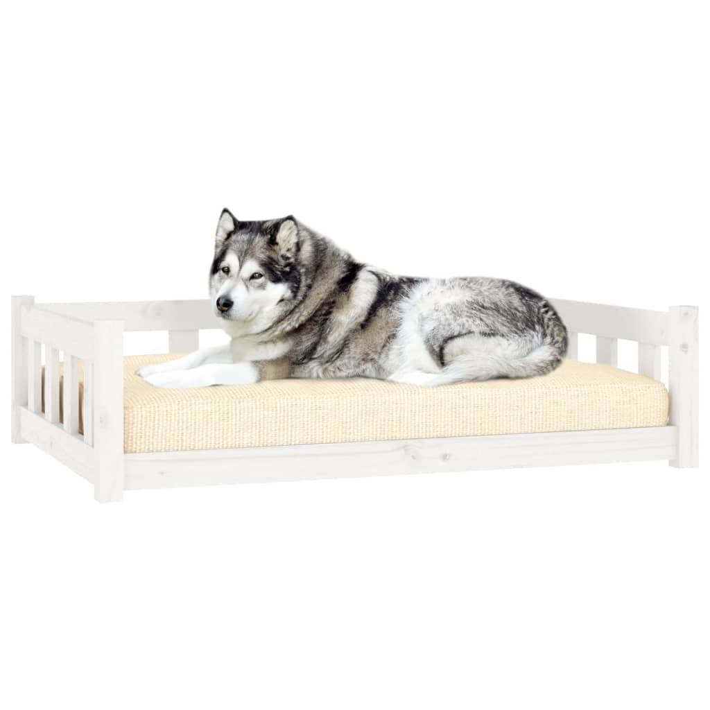 Vidaxl - Lit pour chien blanc 105,5x75,5x28 cm bois de pin solide vidaXL 820203 - Image 4