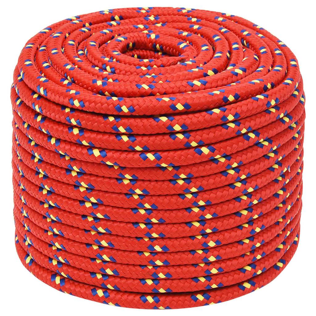 Corde de bateau Rouge 12 mm 25 m Polypropylène Maison Chic - Image 1