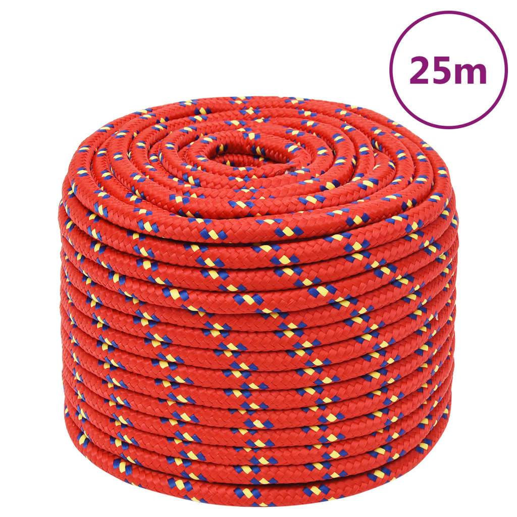 Corde de bateau Rouge 12 mm 25 m Polypropylène Maison Chic - Image 2