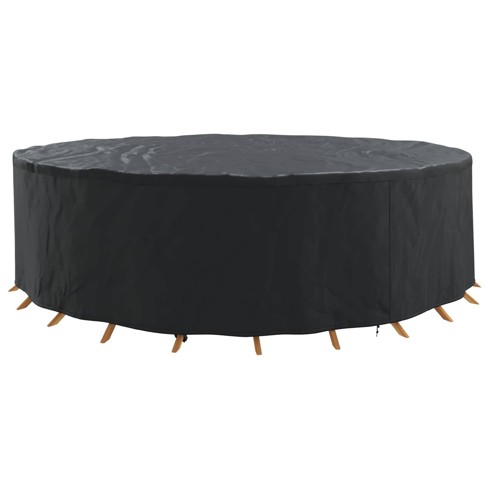 Housse de meuble tissu Oxford noir 320 x 320 x 105 cm - PANGIVO - Image 3