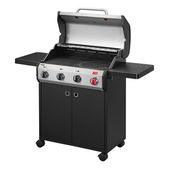 Barbecue Chicago Next 4 Turbo - ENDERS - 4 brûleurs dont 1 Turbo Zone - Grille Switch Grid, 71 x 42 cm - Tablettes - 13 kW - Image 3
