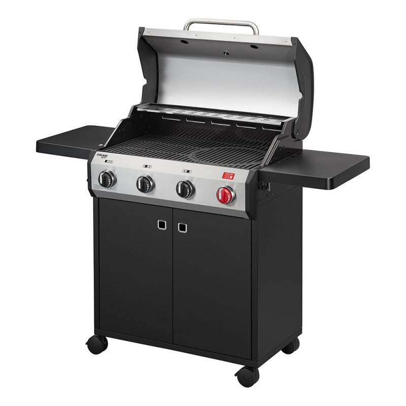 Barbecue Chicago Next 4 Turbo - ENDERS - 4 brûleurs dont 1 Turbo Zone - Grille Switch Grid, 71 x 42 cm - Tablettes - 13 kW - Image 3